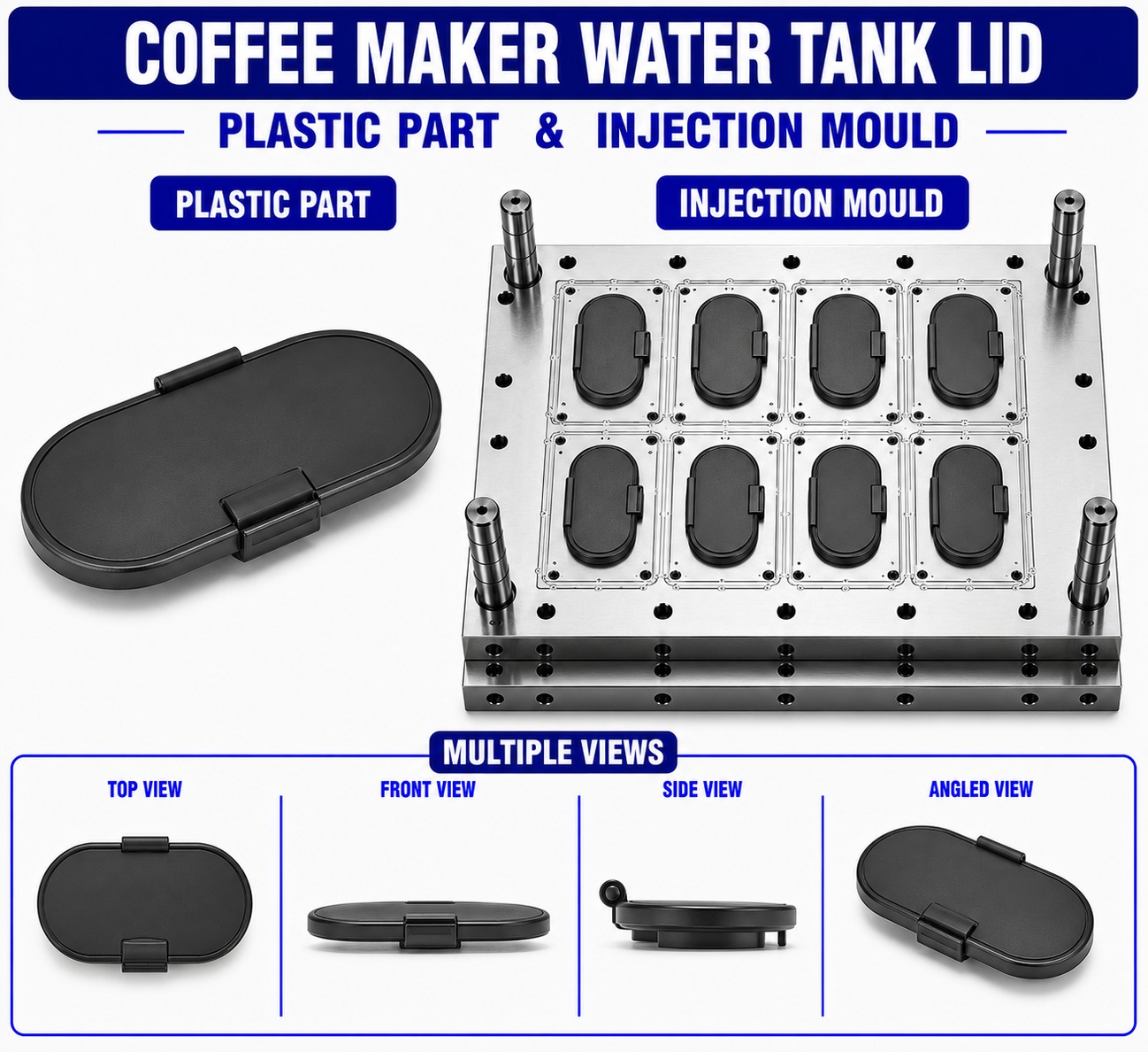 Coffee Maker Plastic Water Tank Lid Mould and Moulding Services